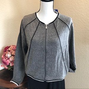 Danskin Cropped Bomber Jacket